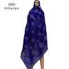 Sciarpe 2021 Africane Women 100 Cotton Scarf Muslim Hijab Srocciola di grandi dimensioni per scialli preghiera Shawls16191464