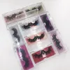 FDshine Clear Acrylic Lash Case Eyelash Vendor Customized Boxes 25mm Full Strip 3D Mink Lashes Print Logo Boxes4135424