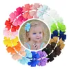 Baby Girls Bow Barrettes Hairpins 3inch Grosgrain Ribbon Bows With Alligator clipper Childrens Hair Accessories Kids Boutique Barrette Clips 40 Colors YL564