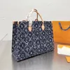 Designer Onthego Tote Bag Luxury Brand Handbags Embossed Empreinte Fashion Shoulder Leather PM MM GM Black On The Go Shopping Bags