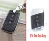 Smart Key Fob Case Sac Shell Holder Anneau Porte-clés Couverture Fit Pour VW Passat B8 Magotan Arteon 20172018 2019 Accessoires ABS Fibre De Carbone