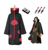 Anime Naruto Mingyue Uchiha Municipal Shuriken pannband Bandtillbehör Set Cosplay Halloween Christmas Party Costume Cloak2347