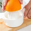 Citron Apelsin Juicer Frukt Grönsak Manuell pressare Slitstark Vit Köksredskap Familj Praktiska Juicers Fabriksdirekt Nyankomst 2 4h F2