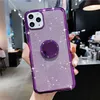 Nieuwste diamanten telefoonschilden met beugel luxe glitter mobiele telefoonhoes voor iPhone 13 12 11 Pro max xr x xs 7 8 6s plus29393914171539