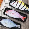 Fish Pen Bag Personality Imitation Fish Shape Pencil Case Creative loth Pencils Bags School Student Stationery Pen Bag