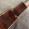 Custom All Solid Wood Ebony Fingerboard 39 Inch OOO Acoustic Guitar Abalone Binding Accept Guitar OEM