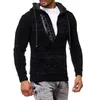 Homem Natal de tricô camisola moletom moda tendência manga longa zíper diagonal encapuçado moletom designer masculino outono novo casual hoodies