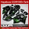 1300CC Hayabusa for Suzuki GSX-R1300 GSXR-1300 GSXR 1300 CC 74NO.115 GSXR1300 1996 1997 1998 1999 2000 2000 2001 GSX R1300 2002 2005 2004 2005 2005 2007 Fairing Green Black