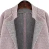 Hodisytian Spring Fashion Women Wool Blends Coat Elegant Casual Loose Pink Jacket Outerwear Female Cashmere Overcoat Plus Size 201215