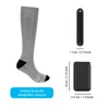 3 7V 3Amustable Electric Socks Rechargeble Battery Stretch Bekväm vattentät utomhusskidåkning Cykelvärme Termiska strumpor310T