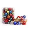 Juego de bolas de adornos navideños de color plástico, colgante de decoración de árbol de Navidad para el hogar, pelotas de navidad, decoración de Navidad 201203