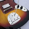 Продвижение табака Sunburst Jaguar Jazzmaster Электро -гитара красная жемчужная пикгарда из розового дерева.