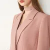 AMII minimalisme automne manteau femme tempérament solide revers double boutonnage Olstyle casual manteau femme 12070493 201114