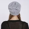 Mode hiver Beanie chapeaux pour femmes doux câble tricot chaud chapeaux crâne casquette cadeau de noël volonté et sable nouveau