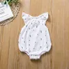 5 Colors Newborn Baby Romper Summer Jumpsuit Cherry Cactus Printed Infant Girl Princess Onesies Bodysuit Clothes New 2020