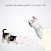 Cat Interactive Toy LED Laser Funny Toy Auto Rotating Cat Training Training Underhållande leksak Multi-vinkel justerbar USB-laddning Q11284D