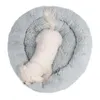KAPAPET Kış Sıcak Yuvarlak Köpek Yatak Uyku Şezlong Mat Yavru Köpeği Uzun Peluş Kedi Yuvası Noel Hediyeleri Pet Malzemeleri LJ201028