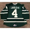 Real Men real Full embroidery #4 OLLI JUOLEVI London Knights Game Issued OHL hockey Jersey or custom any name or number HOCKEY Jersey