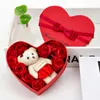 Valentine Day Rose Gift Box 10 Pcs Soap Flower Rose Box Wedding Mother Day Birthday Day Artificial Soap Rose Flower ZYY248