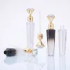 3 ml Diamant-Lipgloss-Röhren, transparenter, leerer Lipgloss-Röhrenbehälter mit Stäben, modische, nachfüllbare Diamant-Lipgloss-Flaschen