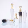 3ml Diamond Lip Gloss Tubes Clear Puste Lip Gloss Tube Container z różdżkami Moda Diament Refillable Lip Gloss Butelki