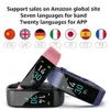 RunMifit S5 Smart Wrist Body Temperature Monitor Inteligente Relógio Freqüência cardíaca Pressão da pressão da pressão arterial pulseira