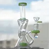 Heady Water Pipes Recycler Bongs Showerhead Perc Hookahs Oil Dab Rigs 14mm Female Joint With Bowl Glass Bong XL-2062