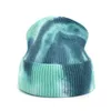 Hot Sale Beanie Vinter för Kvinnor Män Virka Skullies Hat Tie Dye Hat Unisex Höst Strikkad Mössor Keps Vildtillbehör