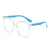 Óculos de sol quadrado anti azul luz crianças óculos meninos meninas Ópticas óculos crianças bloqueando óculos reflexivos