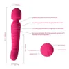 Riscaldamento Dildo in silicone vibratore per donne AV bacchetta magica massaggio vibratore punto G stimolatore clitoride giocattoli sessuali per donne Masturbatore Q112136191