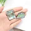 Creative Natural Mountains Rivers Enamel Pins Cartoon Colors Postcard Books Brooches For Friends Gift Lapel Pins Shirt Clothes Bags