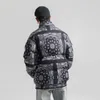 ELKMU Harajuku Bandana Paisley Motif Parka Rembourré Vestes Patchwork Hiver Épais Chaud Manteau Veste Streetwear Outwear HE475 201217