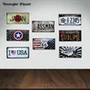 New York Assman Home Wall Decor Malowanie metalowy plakat Witamy w Las Vegas Tin Znaki USA Texas Route 66 Japan Numer rejestracyjny rozmiar 30x15 cm