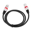 VBESTLIFE Neues 3-poliges XLR-Kabel, männlich zu weiblich, M/F, Audiokabel, abgeschirmtes Kabel für Mikrofon-Mischer-Kabel