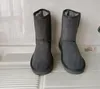 Ucuz Kadınlar Kar Botları Üçlü Siyah Kestane Pembe Lacivert Gri Moda Klasik Ayak Bileği Kısa Boot Bayan Kış Patik Ayakkabı RWDR Boyutu 5-10