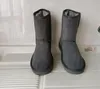 Günstige Damen-Schneestiefel, dreifach, schwarz, kastanienbraun, rosa, marineblau, grau, modisch, klassischer Knöchel-Kurzstiefel, Damen-Winterstiefeletten, Schuhe, RWDR, Größe 5–10