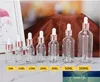 5-100 ml Tubes Transparent dropparglas Rose Gold Cover Aromaterapi Vätska för Essential Massage Oljedipette Refillable Flaskor