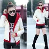 Voobuyla Patchwork Court Parkas Femmes Manteau D'hiver Épais Coton Veste D'hiver Femmes Outwear Parkas Femme Vers Le Bas Veste 201201