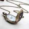 Nouveau Quartz Vintage grande fleur cassée nouvelle mode montre de poche collier bijoux Vintage chaîne de pull montre de mode couleur cuivre inoxydable