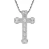 Collier pendentif croix CZ de haute qualité, chaîne de luxe, bijoux pour hommes, cadeau Q0531