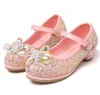 Sapatos de salto alto de garotas Princess Shoes Children039s Sapatos únicos Primavera e outono Novo estilo Little Girl Show Crystal Dress S4879606