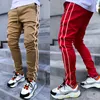 GODLIKEU Cargo Pants Spring And Autumn Mens Stretch Multi-Pocket Reflective Straight Sports Fitness Casual Trousers Joggers