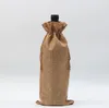 Weihnachten Sackleinen Wein Taschen Nachahmung Hanf Wein Sackleinen Champagner Wein Flasche Abdeckungen Geschenk Beutel Verpackung Tasche Hochzeit LSK2092