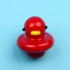 Toptan Sigara Aksesuarları Küçük Sarı Ördek Carb Cap Banger Kawaii Karikatür Dome Sevimli Kapaklar ve Cam Su Boruları 4 Renkler