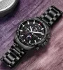 WLISTH Men Men's Black pVD Products Hot Selling Quality Brand Shi stainless steel new fashion luminous