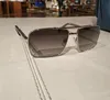 Óculos de sol da aviação quadrada vintage lente de gradiente marrom lente de verão piloto de sol dos óculos para homens óculos com caixa