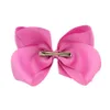 40 färger 6 tum band Bow Hairpin Clips Girls Stora Bowknot Barrette Kids Hair Boutique Bows Children Hårtillbehör för Toddl7179805