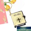 3PCSSET Religiös Christian Jesus Key Ring Mini Delicate Holy Bible Book Keychain Decoration Key Chain For Men Women Keys Holder1935202