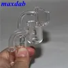 4mm Thick Smoking Quartz Banger Domeless Nail Bangers 10mm 14mm 18mm male female for Glass bongs