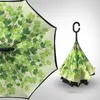 Nuevo diseño de doble capa invertida paraguas auto stand paraguas lluvia inversa coche paraguas envío gota 201112
